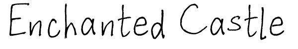 Enchanted Castle font preview